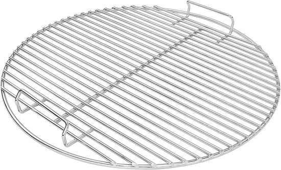1 x 44,5 cm BBQ-rooster voor Weber 47 cm houtskoolbarbecue – Rond grillrooster, duurzaam & draagbaar
