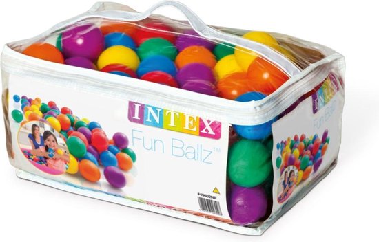 100 Intex ballen - Ballenbak ballen - ø 6,5 cm - Incl. Draagtas van Intex