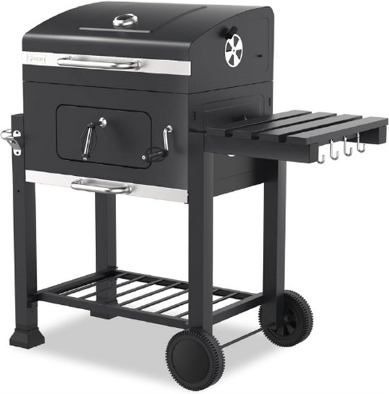 1164 Toronto Click Grillwagen, houtskoolgrill, model 2019, antraciet/roestvrij staal