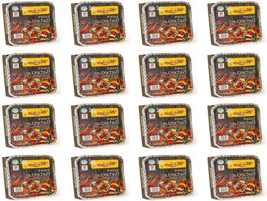 16 X Bar-Be-Quick Instant Barbecue Packages - Each Package Feeds 4 People - The World's Best Disposable BBQ Brand