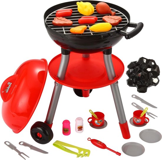 24 STKS Kleine Chef Barbecue BBQ Koken Keuken Speelgoed - Interactieve Grill Spelen Voedsel Koken Speelset - Voor Kinderen Keuken Pretend Play. van deAO