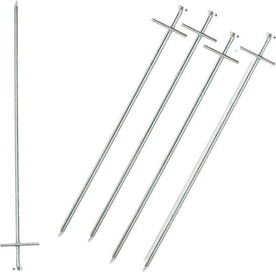 24x grondpennen/tentharingen tarzan metaal 23 cm - Rotspennen - Spijkerharingen van Camp Gear