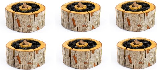 4 Stuks BBQ aansteker - Firestarter maat XL 24x24cm - Ecologische wegwerp barbecue / Milieuvriendelijke wegwerp bbq - eenmalig gebruik van BBQuality