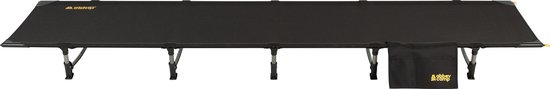 Abbey Camp Campingbed - Luxemburg-192 - 192 x 69 x 15 cm - Compact & Lichtgewicht - Zwart van Abbey Camp