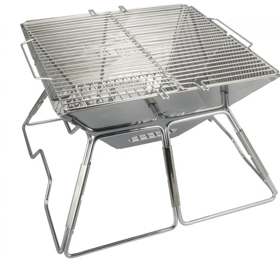 Acecamp Houtskoolbarbecue 42 X 42 X 27 Zilver van Acecamp
