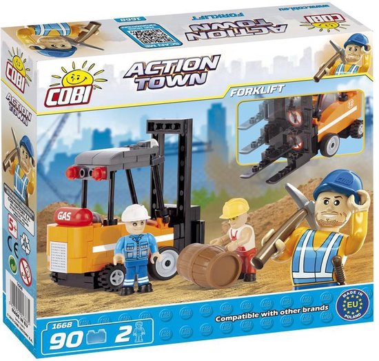 Action Town - Forklift (1668)Cobi van Action