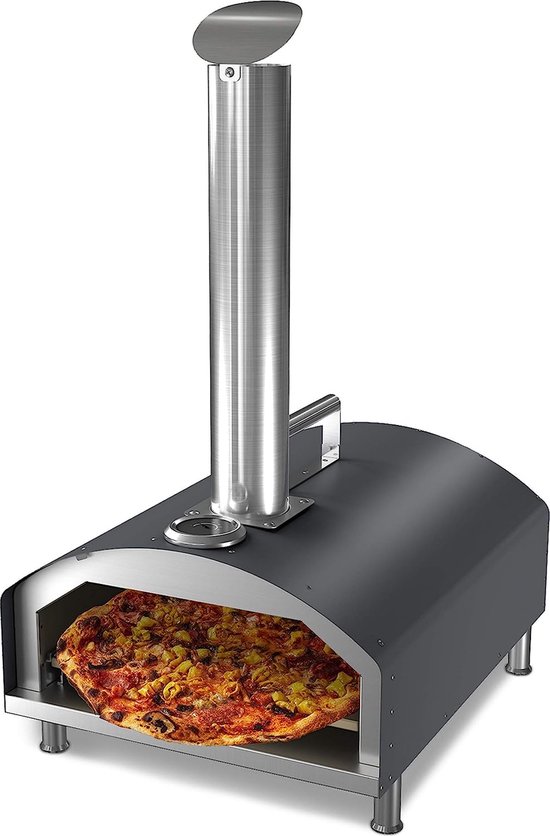 Activa Pizza Box, BBQ Pizza Oven met Temperatuur Display, voor Houtskool en Gas Grills, Pizza Oven met Pizza Stone van Merkloos