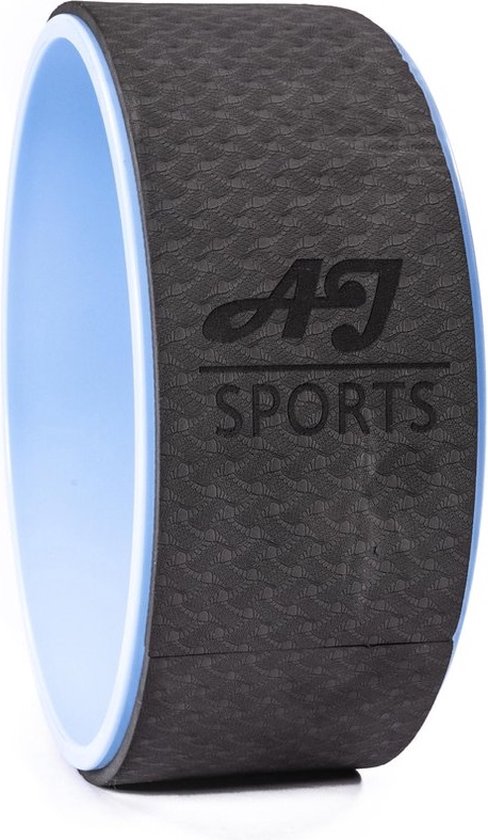 AJ-Sports Yoga wiel - Yoga wheel - Yoga blok - Yoga - Pilates - Blauw / zwart wiel van AJ-Sports