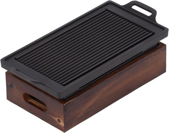 Allecto - Japanse BBQ Grill - Draagbare Barbecue - Houtskool Grill - Keuken Accessoires - Geschikt voor Yakiniku - Zwart van Merkloos