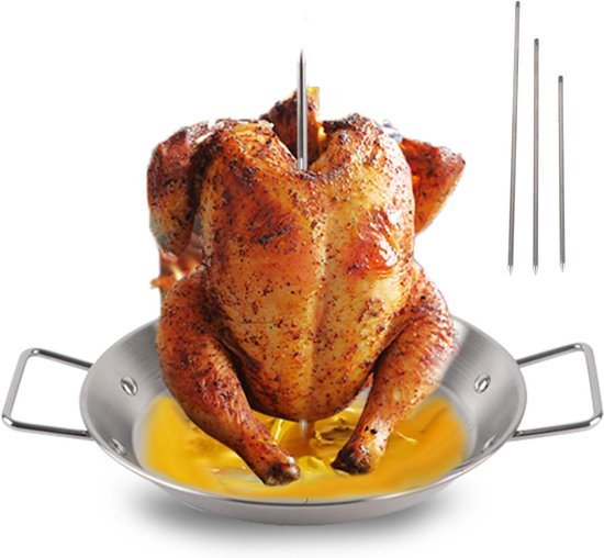 Allecto plus - Verticale Spitstandaard voor Grillen van Al Pastor, met Taco's, Shoarma, Kebab, Gyros | Barbecue-grillaccessoire met 3 Standaardposities van Merkloos