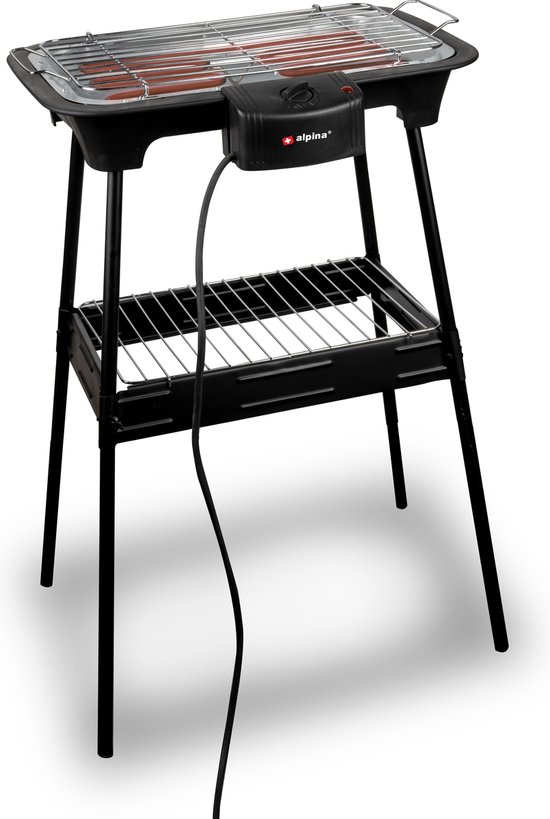 alpina BBQ - Elektrisch - 2-in-1 - Binnen en Buiten - 2000W van Alpina