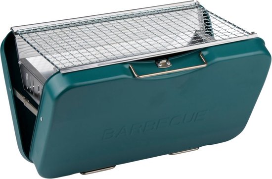 alpina Opvouwbare Houtskoolbarbecue - Tafelgrill Houtskool - Compacte BBQ met Verwijderbaar Grillrooster - Draagbare Barbecue - 35 cm van Alpina