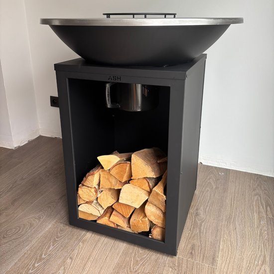 ASH - Solaris - XXL - Plancha barbecue met grillring - Buitenkoken - Plancha BBQ - Plancha Bakken - Zwart - Grillring van ASH