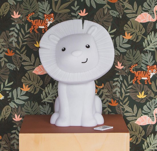 Atelier Pierre - Junior Hakuna Leeuw Xl Sfeerlamp En Speaker - Wit - Nachtlampen - Wit van Atelier Pierre