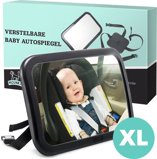 Autospiegel Baby Verstelbaar - Achteruitkijkspiegel - Baby Spiegel Auto Achterbank van Merkloos