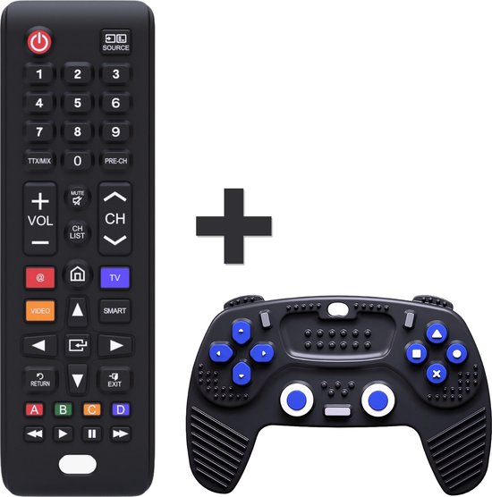 Baby Afstandsbediening + Baby Controller - 100% Silliconen Bijtringen - Baby Speelgoed - Broemba® Rome van Broemba