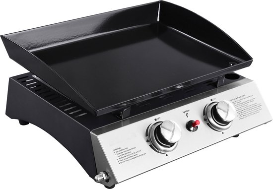 Bakplaat op gas MALA - 2 branders 5kW van MALA