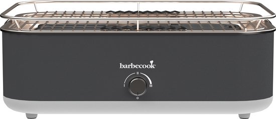 Barbecook E-Carlo elektrische tafel BBQ Midnight Grey 42,5x33x16,5cm van Barbecook