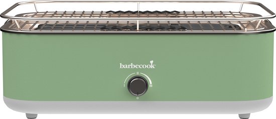 Barbecook E-Carlo elektrische tafel BBQ Paris Green 42,5x33x16,5cm van Barbecook