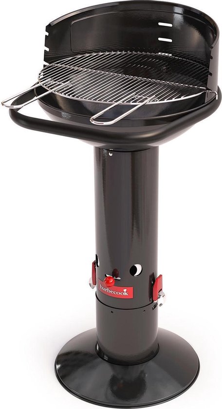 Barbecook Loewy 45 - Houtskool BBQ barbecue - Grilloppervlak 43 cm - Incl. Windscherm, BBQ rooster en asopvangpot - Zwart van Barbecook