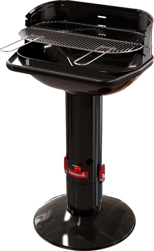 Barbecook Loewy 55 - Houtskool BBQ barbecue - Grilloppervlak 55x33cm - Incl. Windscherm, BBQ rooster en asopvangpot - Zwart van Merkloos