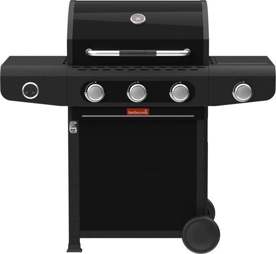 Barbecook Siesta 310 Graphite - Gas BBQ barbecue - 3 Branders - Met zijbrander - 1 vaste zijtafel - 124x56x118cm van Barbecook