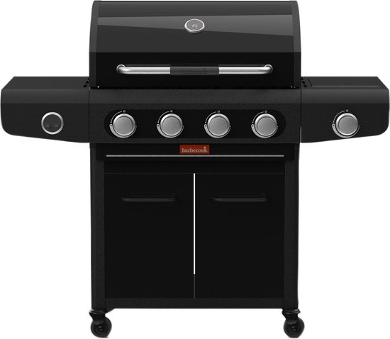 Barbecook Siesta 412 Graphite gas BBQ zwart 132x56x118cm van Merkloos