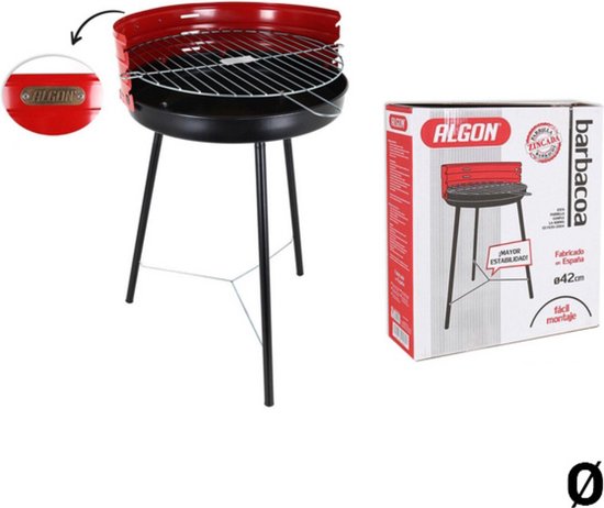 Barbecue Algon Circular Red van Algon