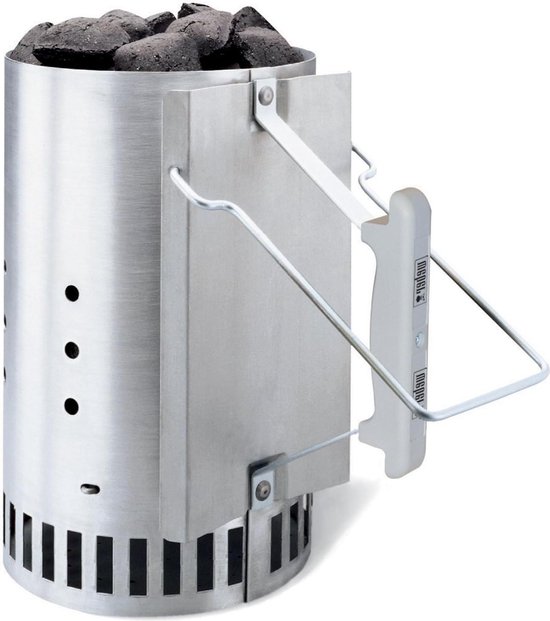 Barbecue Brikettenstarter 20 cm - Aluminium Houtskool Brander - Accessoire (7416)