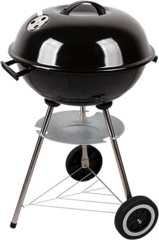 Barbecue Garden Grill Kogelgrill Houtskoolbarbecue bbq - Ø44 cm - Zwart van Merkloos