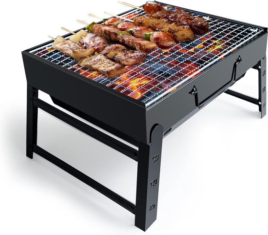 Barbecue - Houtskool - Grill - Inklapbare BBQ - Roestvrij Staal - ‎27 x 41 x 20 cm van Easyline
