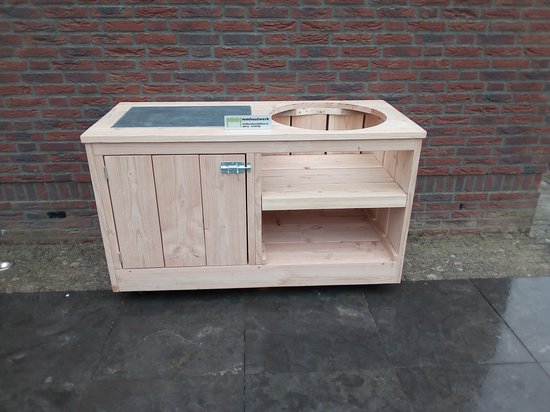Barbecuekast, buitenkeuken, BBQ kast, Kamado kast douglashout, van MMHoutwerk van Merkloos