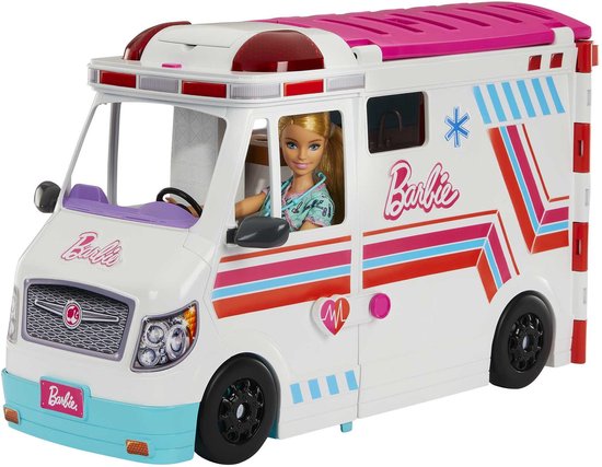 Barbie You Can Be Anything - Barbie Ambulance - Met licht en geluid van Barbie