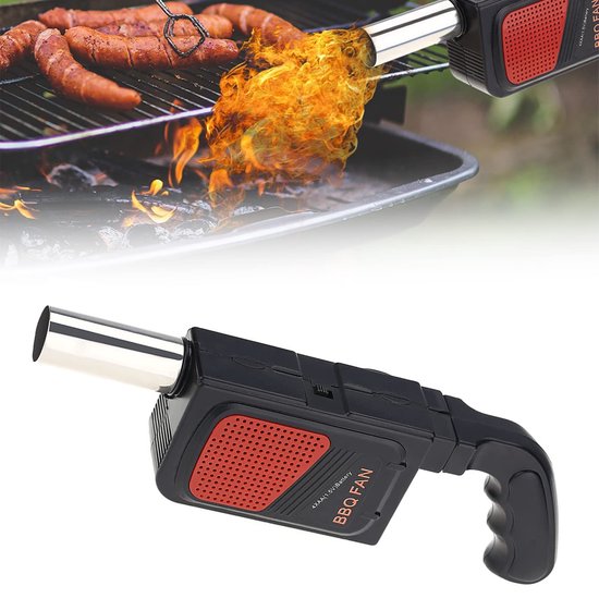 BBQ Air Blower - Draagbare Elektrische Ventilator - Voor Buiten - Kamperen - Picknick - Barbecue Koken Gereedschap