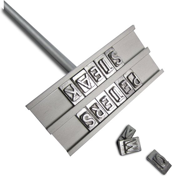 BBQ Brandijzer met Letter-Set voor de Barbecue - Vleesstempel en Accessoires - Vaderdag Cadeau Barbecue van Gadgy
