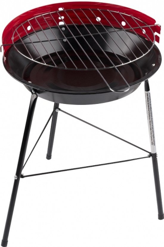 Bbq Collection Houtskoolbarbecue - 33 cm - Rood van BBQ Collection