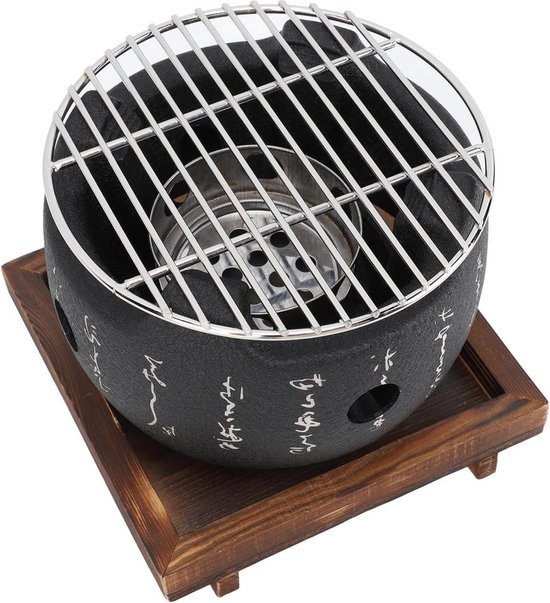 BBQ Grill Japanse Stijl Draagbaar Rond Ontwerp Voedsel-houtskoolkachel Huishoudelijk Barbecuegereedschap - Small