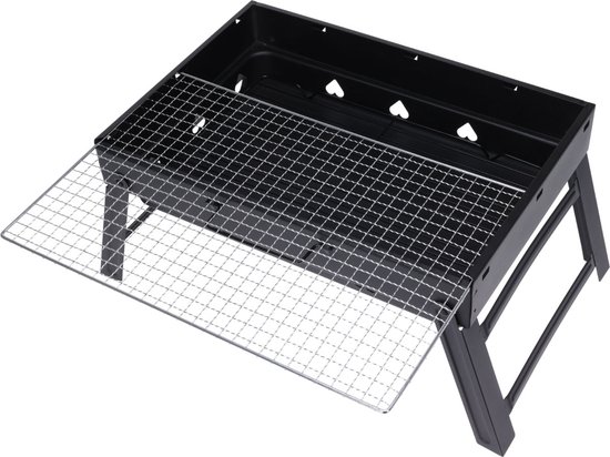 BBQ- Opvouwbare Draagbare Barbecue - 43x29x23cm-en ingeklapt 43x29x 6 cm van ProGarden