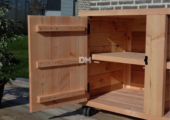 Bbq tafel | Barbecue tafel Boston | Buitenkeuken | 2 delig van Livn