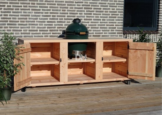 Bbq tafel | Barbecue tafel Chicago | Buitenkeuken | 3 delig van Impact Furniture