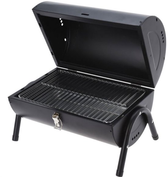 BBQ - tafel model - houtskool - cilindervorm - 2 zijdig bruikbaar van Boretti