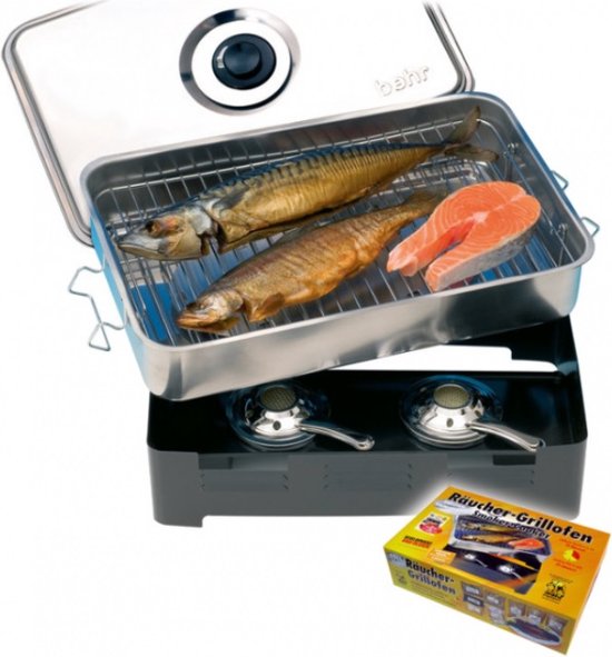 Behr ECOplus Stainless Steel Table Smoker Rookoven | Rookoven van Behr