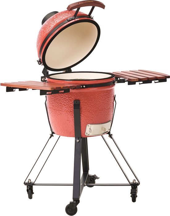 BELIANI KAMADO - Houtskoolgrill - Rood - Keramiek van Merkloos