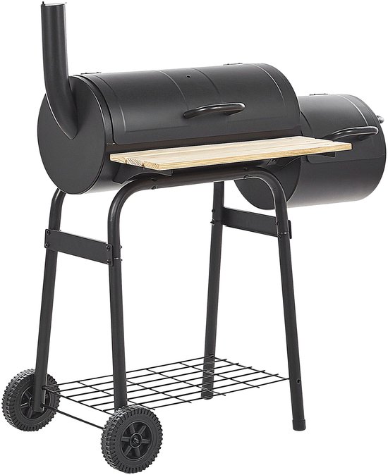 BELIANI SATAH - Houtskoolgrill - Zwart - Staal van BELIANI