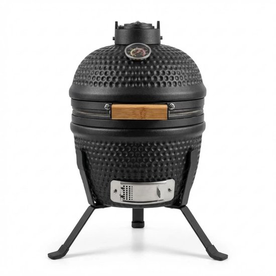 Benson Garden barbecue - Kamado barbecue - 13 inch mat zwart van Merkloos
