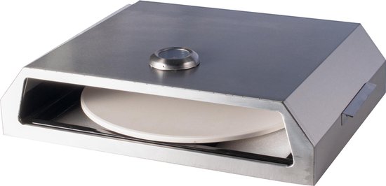 BIGHORN Pizzaoven met pizzasteen voor barbecue - grilloven - draagbare - edelstaal van BIGHORN