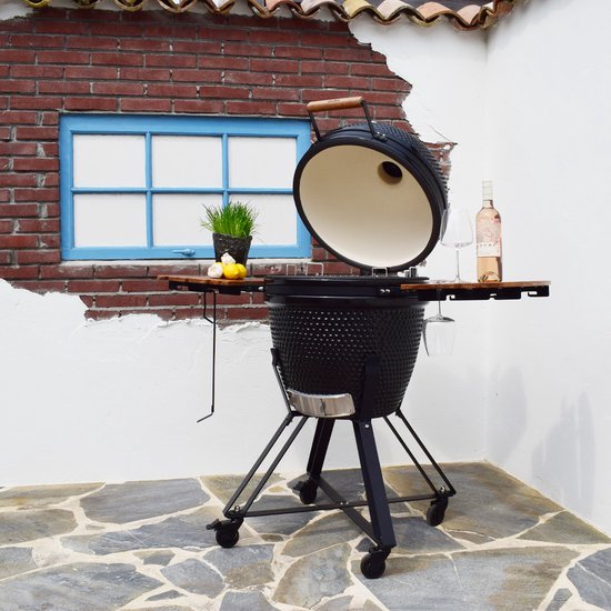 BLISS kamado 21 BBQ - houtskool barbecue - inclusief levenslange garantie, kooksysteem & meer accessoires. van BLISS