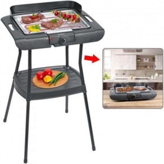 Bomann Elektrische Barbecue/Tafelgrill op Statief - tafelbarbecue - BBQ - statief barbecue - tafell grill van Merkloos