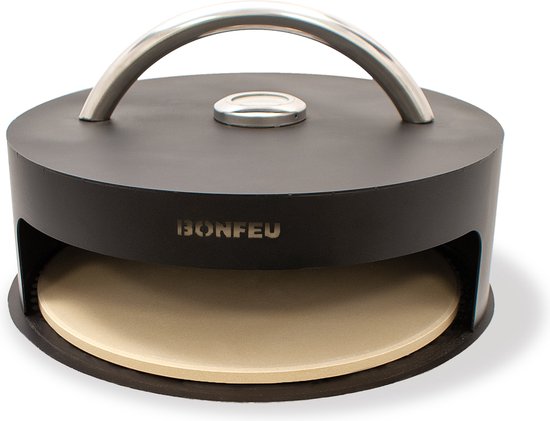 BonFeu Pizzaoven voor BonBiza en BonPlacha - Houtgestookte Steenoven voor Authentieke Pizza's, Brood en Meer - 42x42x15cm van Merkloos