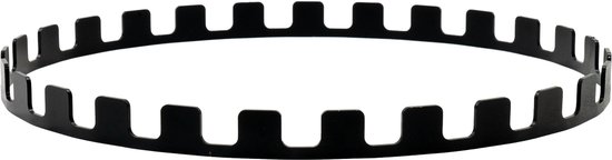 BonFeu Ring voor Spiezen - Staal - Zwart - BonFeu Accessoires BonBiza - Spiezen BBQ- 41 x 41 x 2 cm van BonFeu